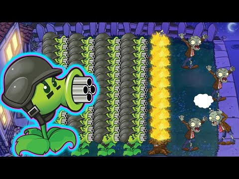 99 Gatling Pea vs Dr. Zomboss vs Army Zombies | PvZ_Christmas_Mod Hack 2023