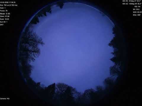 2026-02-10 All sky camera capture from Poiana Rusca Mountains, Romania