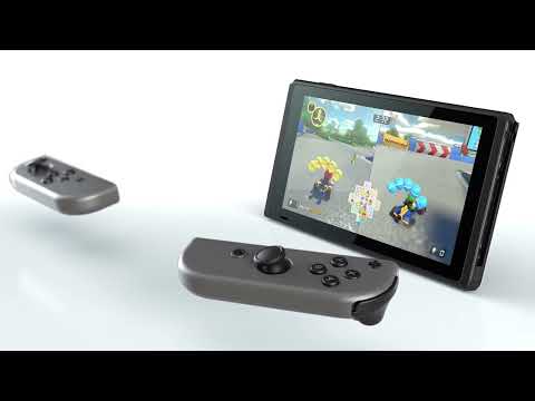 thumbnail video image 2 of Consola Nintendo Switch V1.1 Gris, 2 of 5