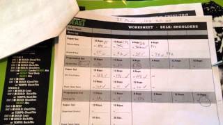 Using the workout sheets with Body Beast | Beachbody | Bulk Phase