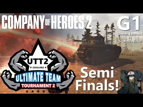 CoH2 UTT2 Semi Finals: Devm, Luvnest vs Scotch, Noggano #G1
