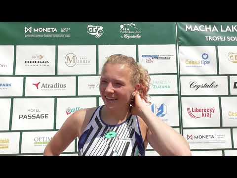 Kateřina Siniaková po výhře v semifinále Mácha Lake Open 2020
