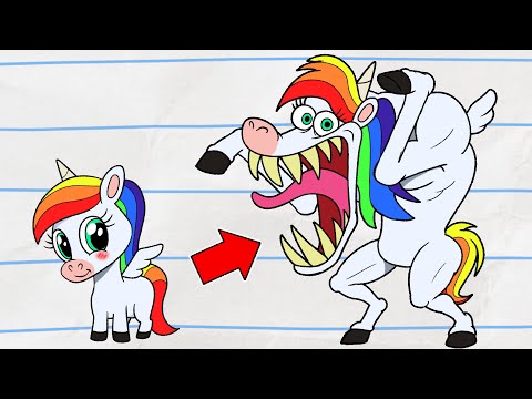 Unicorn Transforms Into Werewolf! | (NEW) Boy & Dragon | Cartoons For Kids | Wildbrain Toons