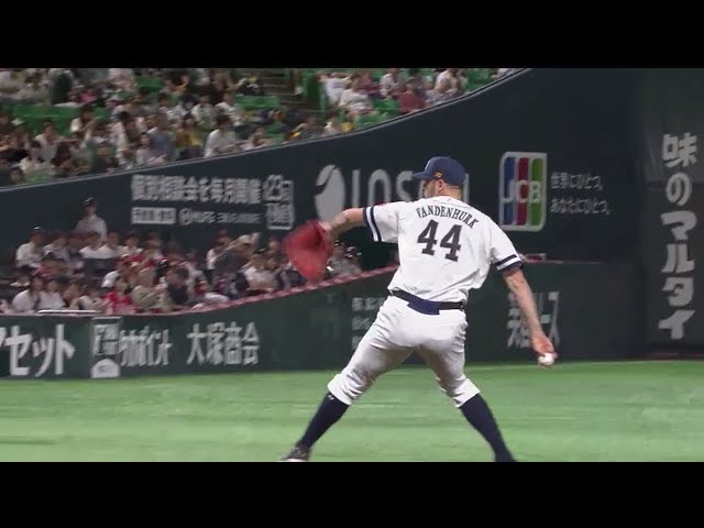 【5回表】ホークス・バンデンハークが威力抜群のストレートを投げ込む!! 2018/9/9 H-Bs