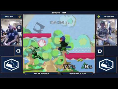 S@PS 29 Melee Singles - MAD 60 (Falco) vs Inchworm (Sheik) - Winner's Bracket