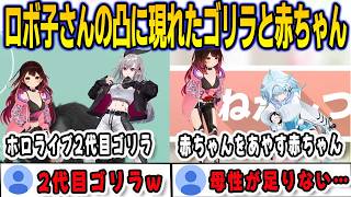 ロボ子さんの3D凸待ちに現れたゴリラと赤ちゃん【⽔宮枢/響咲リオナ/ロボ子/FLOWGLOW/ホロライブ/切り抜き】