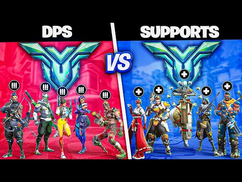 5 DPS vs 5 SUPPORTS - Who wins?! (GRANDMASTER EDITION)