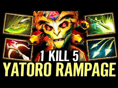 🔥 YATORO GOD Medusa RAMPAGE 1KILL5 — Butterfly + Swift Blink Daedalus 5x MAX CRIT Dota 2 Pro