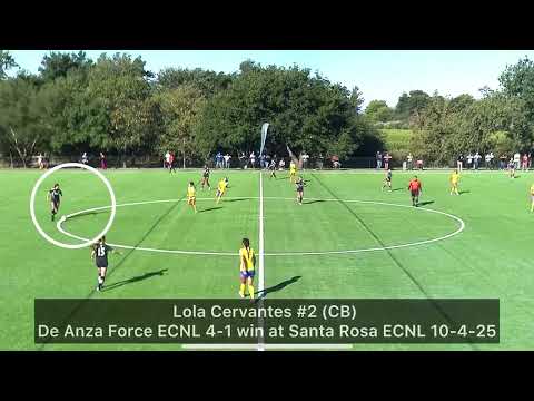 CB in possession vs SRU 09 ECNL 10-4-25