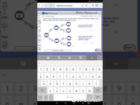 MyMaths Frequency trees