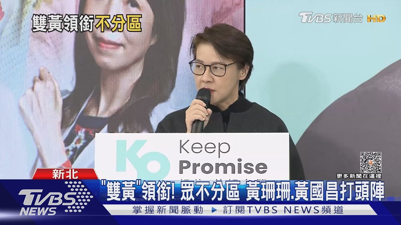 「雙黃」領銜！眾不分區　黃珊珊、黃國昌打頭陣