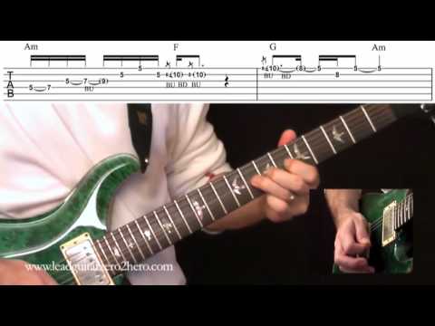 21 Learn Electric Guitar "Combining Articulation Techniques 6" - Rock Guitar Lesson