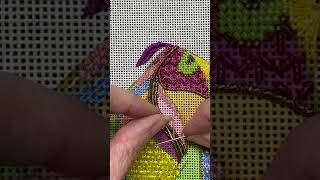 French Knots in Needlepoint