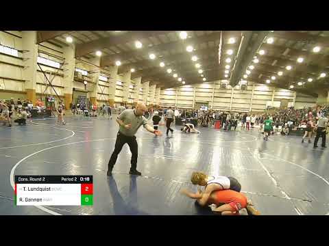 97 Lbs Cons. Round 2 - Trandyn Lundquist, Big Cat Wrestling Club Vs Rocco Gannon, Inland Northwest