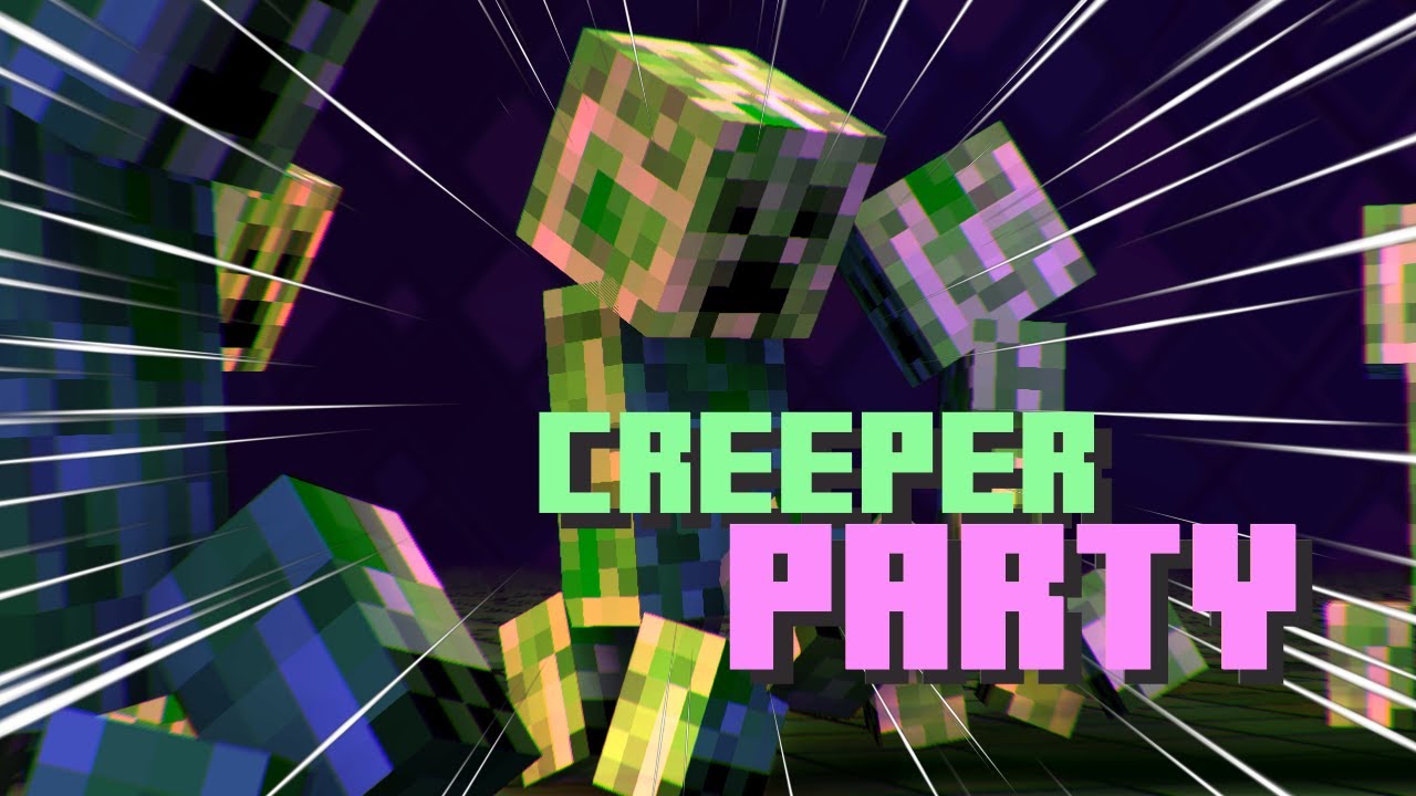 Creeper party (Minecraft Animation) #shorts