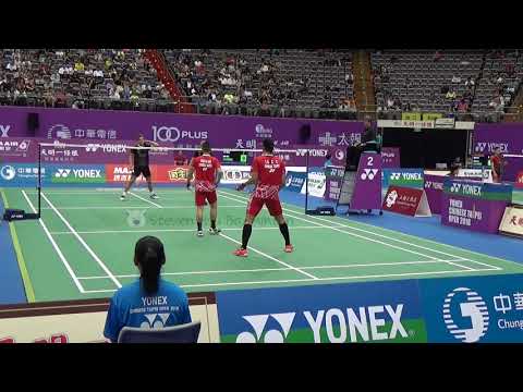 20181004Taipei Open MD LU Ching Yao+YANG Po Han(TPE) vs David DAUGAARD+Frederik(DK)1-2
