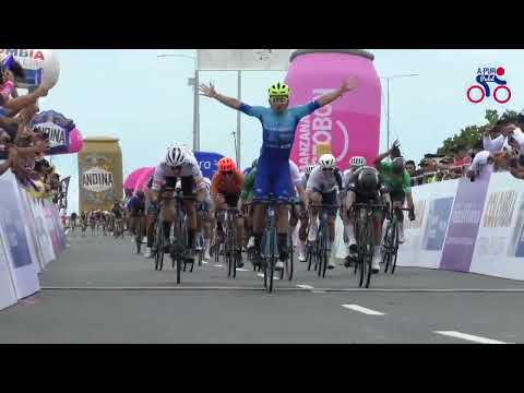 Luis Carlos Chía de Supergiros ganó la primera etapa en Cartagena #VColombia2022