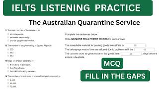 The Australian Quarantine Service | IELTS Listening Practice Tests in 2026