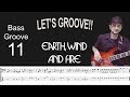 LET'S GROOVE (Earth, Wind & Fire) How to Play Bass Groove Cover with Score & Tab Lesson