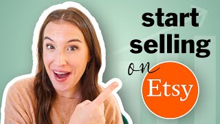 START SELLING ON ETSY in 5 easy steps 💰 (Etsy shop for beginners tutorial 2024)