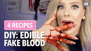 DIY Edible fake blood: 4 recipes