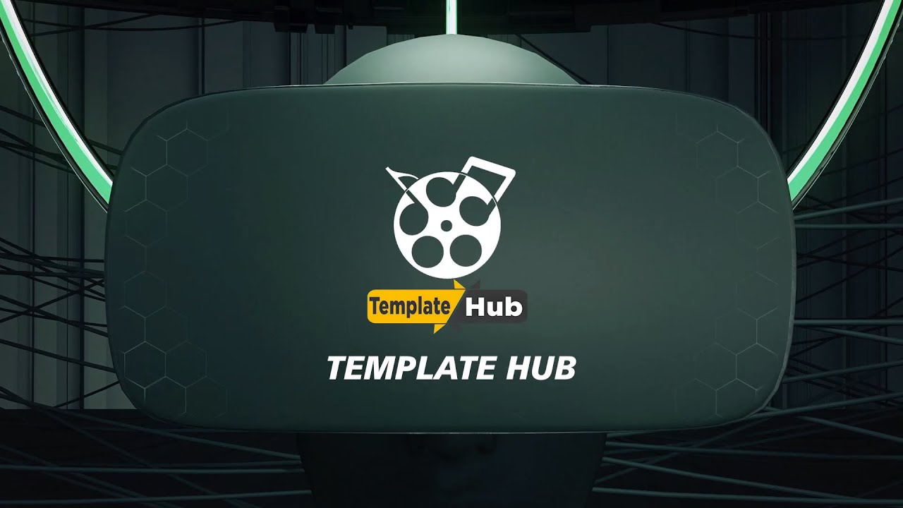 #208 | Free Template Here | Virtual Reality Vr-logo | New After Effects Template | Template Hub