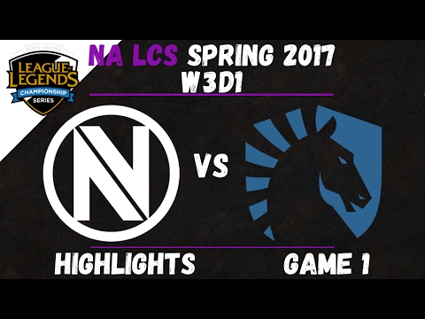 NV vs TL Highlights Game 1 NA LCS 2017 Spring W3D1 Team EnvyUs vs Team Liquid