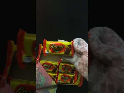 OPENING REESE'S PB EGG 6 Pack Package ASMR | No Talking 🤤😋 #shorts #asmr #eastercandy #reeses