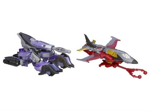 Cyberverse Shockwave & Sabatoge Starscream - TF Prime Beast Hunters