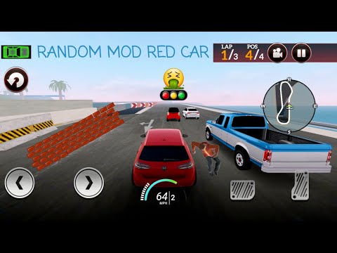 Random Mode Red Car Drive for Speed: Simulator Gameplay- iOS & Android #7