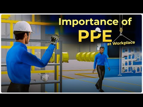 Importance of PPE at Workplace - Safety #3danimation #safetyawareness