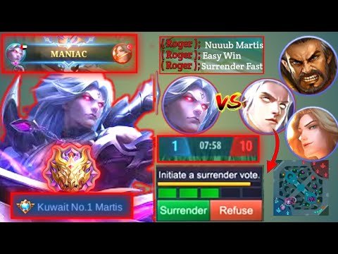 DON'T UNDERESTIMATE EARLY GAME KING😮😮 IN LATE GAME ( AUTO MANIAC ) || MARTIS BEST BUILD 2022 - MLBB