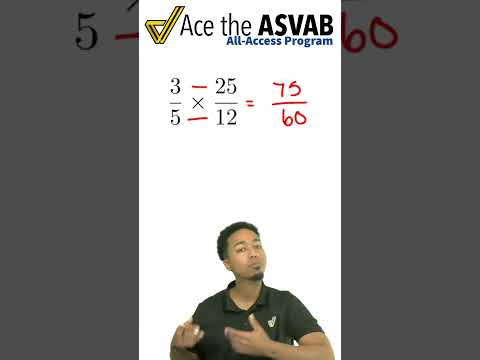 ASVAB Mental Math in a Flash! (Fraction Multiplication — No Calculator)