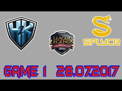[EU LCS Summer 2017 W8D3] H2k VS SPY Game 1 Highlights | Splyce vs. H2K