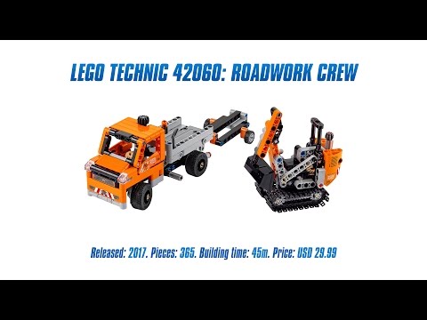 Vidéo LEGO Technic 42060 : L’équipe de réparation routière