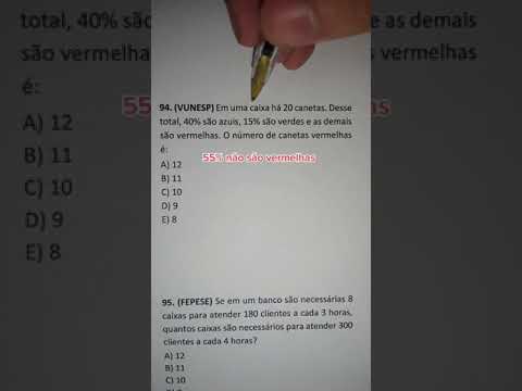 Questão de concurso (VUNESP) sobre porcentagem