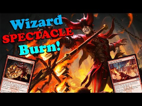 MTG Modern Wizard SPECTACLE Burn! w/ Light Up the Stage & Skewer the Critics - NEW from RNA!!