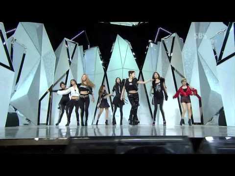 [111023 Inkigayo ]SNSD - Mr.Taxi + The Boys