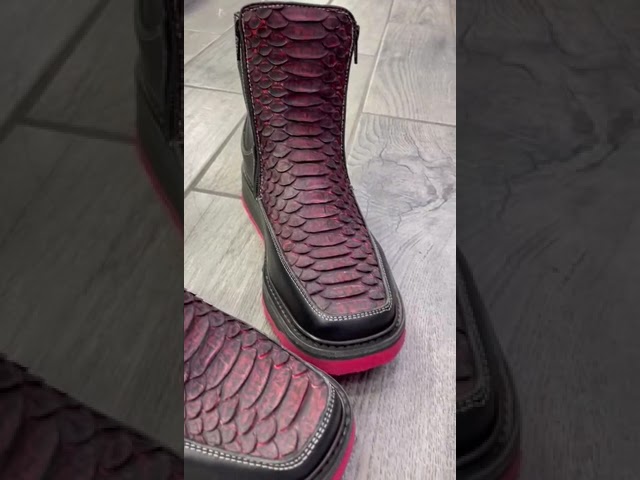 Vídeo relacionado con SANNAX Zapatos Formales Hombre de Material Sintético Premium - Calzado de Vestir con Hebilla para Bodas, Eventos y Negocios (Textura de Cuero), Negro, 42 EU