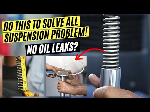 PRO DIY HOW TO CHANGE FORK OIL & FORK OIL SEAL, FORK SPRING TVS APACHE RTR OIL LEAK BEST FORK OIL
