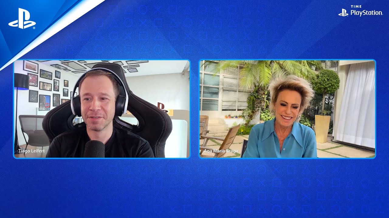 Time PlayStation 2022 - Entrevista Tiago Leifert e Ana Maria Braga