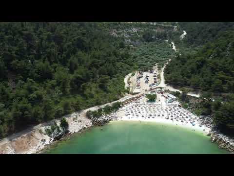 Marble Beach and Porto Vathy