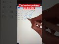 The Hardest Problem On The SAT Algebra Math