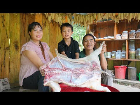 Traditional Vietnamese Pork Cooking | Long-Term Preservation Techniques, SURVIVAL ALONE