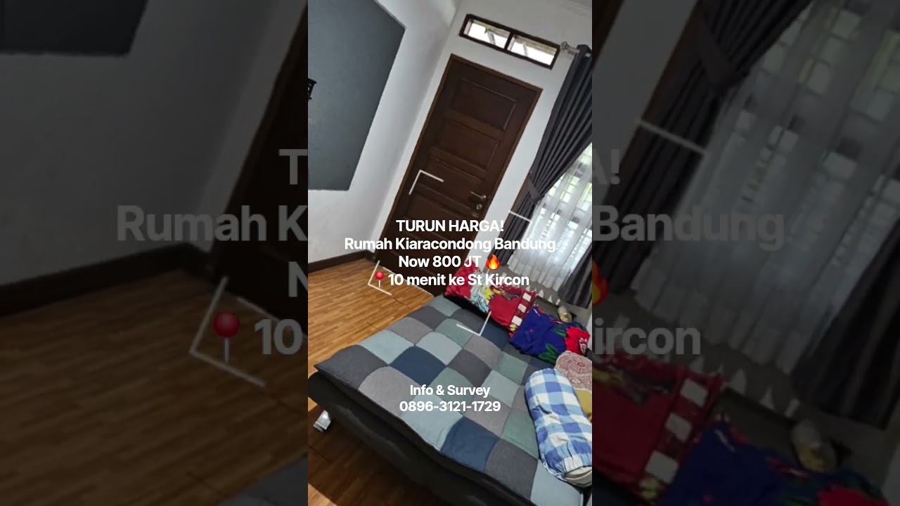 Price Drop! 2-Story House 10 Minutes to St. Kiaracondong Bandung