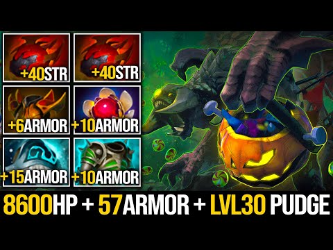 OMG 8600HP Plus 57Armor!!! The Toughest Pudge In DIRETIDE Event | Pudge Official