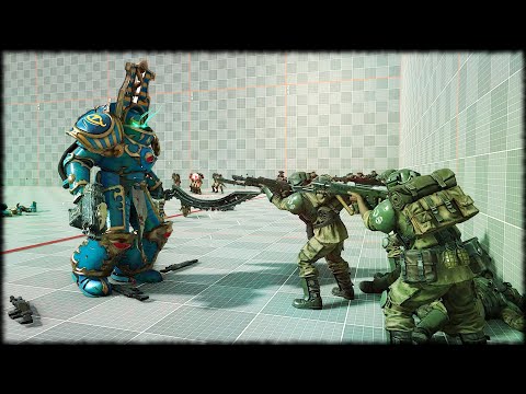 Space Marine 2 - Imperial Guard VS Cultists - NPC Wars