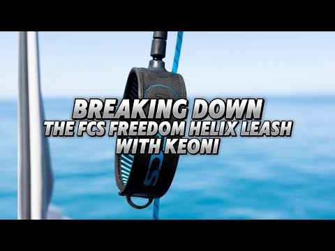 FCS Freedom Helix Leash with Keoni: Nathan Florence Pipeline Test + Titanium Technology Explained