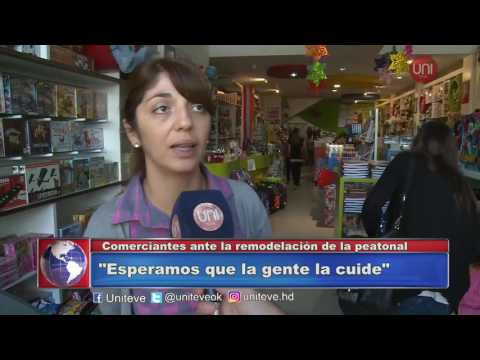 Comerciantes ante la remodelación de la peatonal.
