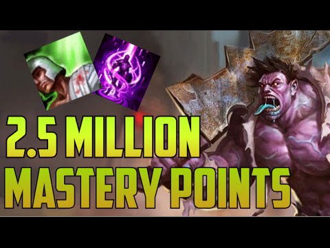 SILVER 2,500,000 MASTERY POINTS DR. MUNDO- Spectate Highest Mastery Points for Dr. Mundo